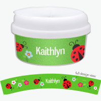 Curious Lady Bug Custom Snack Bowl
