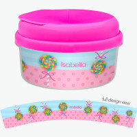 Yummy Lollipop Personalized Snack Bowl