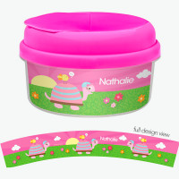 Turtle And Happy Bird Toddler Snackbowls