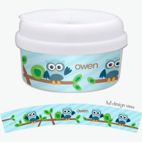 Owl Be Yours Blue Snack Bowl