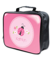 Sweet Pink Lady Bug Soft Lunch Bag