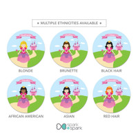 Sweet Little Princess Kids Plate