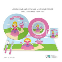 Sweet Little Princess Kids Plate