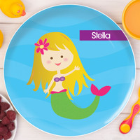 Cute Mermaid Kids Plates