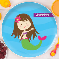 Cute Mermaid Kids Plates