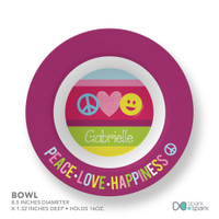 Peace & Love Signs Kids Plates