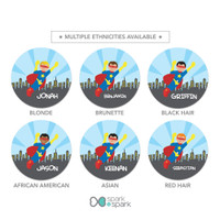 A Cool Superhero Kids Plates