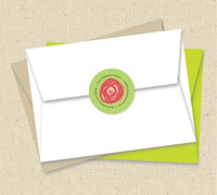 Modern Circles Pink Christmas Address Labels