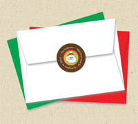 Hohoho Santa Chocolate Christmas Address Labels