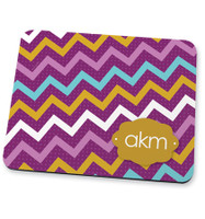 Simply purple chevrons Mouse Pad