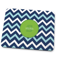 Mod blue chevrons Mouse Pad