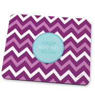 Mod purple chevrons Mouse Pad