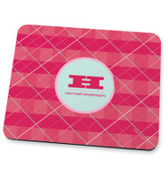 pink criss cross Mouse Pad