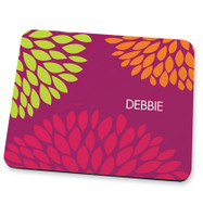 Magenta pom pom flowers Mouse Pad