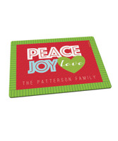 Peace, Joy, and Love Cutting Board