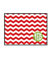 Chevron Initials Doormat