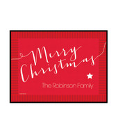 Merry Christmas Message Doormat