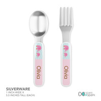 Sweet Pink Elephant Kids Plates