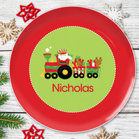 My Cute Xmas Train Kids Plate