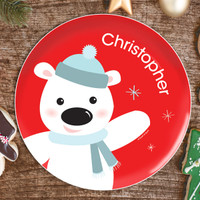Cute Polar Bear Kids Plate