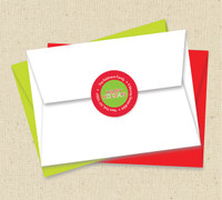 Colorful Blocks Christmas Address Labels