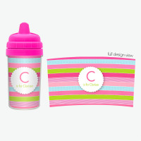 Best Sippy Cup for Milk with Pastel Stripes