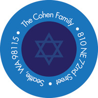 Adorned With A Ribbon Address Label