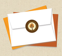 Turkey And Trees Family Address Labels