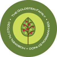 Three Pomegranate Trees Label