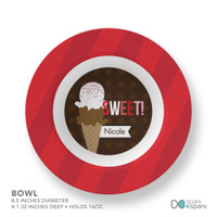 Sweet & Yummy Red Kids Bowl