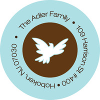 Dove of peace label