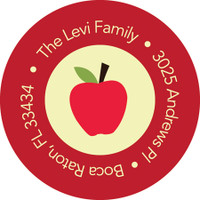 Sweet apples and honey label