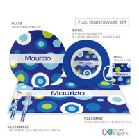 Circles and Circles Blue Kids Bowl