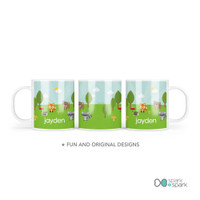 Cute Animals In The Forest Kids Plate