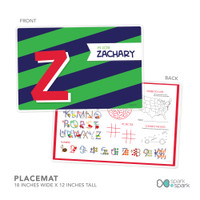 Brilliant Initial Green Kids Plate