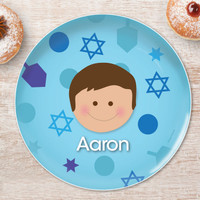 Hanukkah Joy Boy Kids Plate