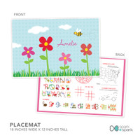 Spring Flowers Kids Placemat