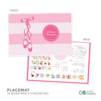 My Ballerina Shoes Kids Placemat