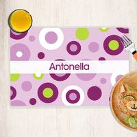 Circles and Circles Purple Kids Placemat