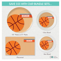 Basketball Fan Boy Kids Placemat