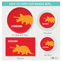 Dino and Me Red Kids Placemat