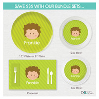 Just Like Me Boy Green Kids Placemat