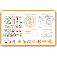 Just Like Me Boy Orange Kids Placemat