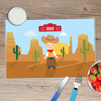 Cowboy Kids Placemat