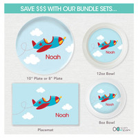 Fly Little Plane Kids Placemats
