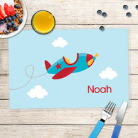 Fly Little Plane Kids Placemats