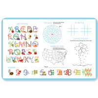 Cute Blue Teddy Bear Kids Placemats