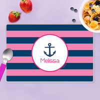 Let's Sail Pink Kids Placemat