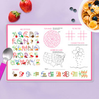 Let's Sail Pink Kids Placemat