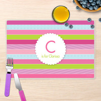 Pastel Stripes Kids Placemat
